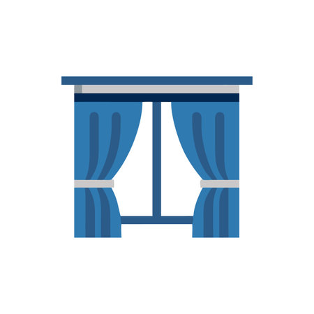 Creative Blackout Curtain Icon Representationのイラスト素材
