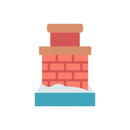 Dynamic Brick Chimney Graphic Illustrationのイラスト素材