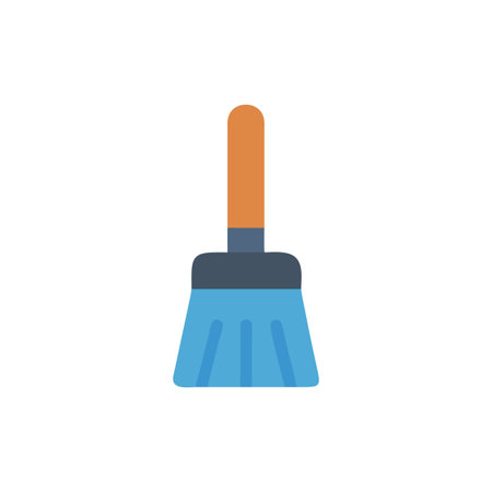 Broom Design Clean-Up Iconのイラスト素材