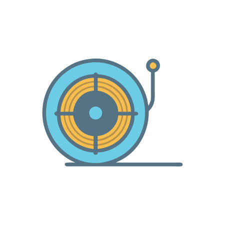 Stylish Cable Reel Graphic Designのイラスト素材