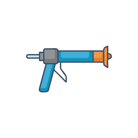 Creative Caulking Gun Tool Iconのイラスト素材