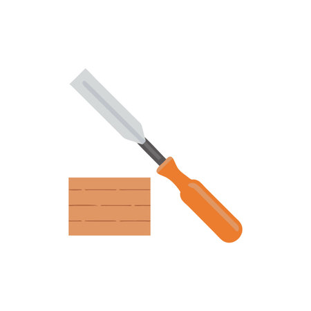 Brick Chisel Design Vector Illustrationのイラスト素材