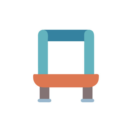 Chair Rail Design Icon Representationのイラスト素材