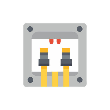 Stylish Circuit Breaker Graphic for Home Safetyのイラスト素材