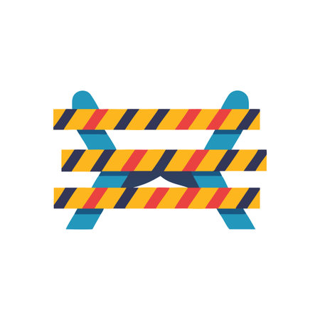 Caution Tape Design Graphic Iconのイラスト素材