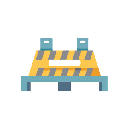 Concrete Barrier Design Icon for Safetyのイラスト素材