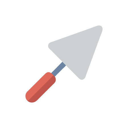 Dynamic Corner Trowel Graphic for Masonry Tasksのイラスト素材
