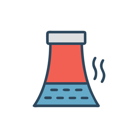 Dynamic Chimney Flue Icon for Efficient Ventilationのイラスト素材