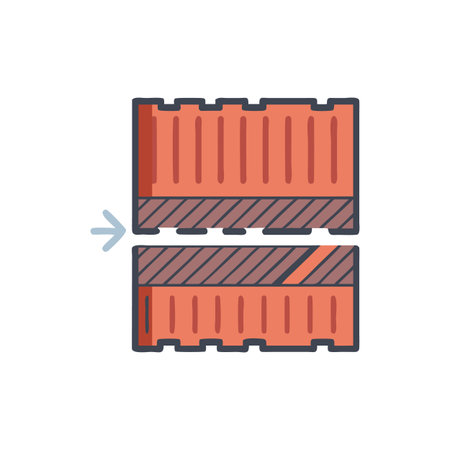 Composite Decking Design Icon for Outdoor Spacesのイラスト素材