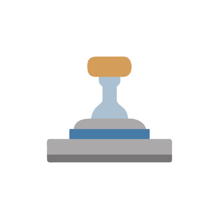 Creative Concrete Stamp Icon for Surface Treatmentのイラスト素材