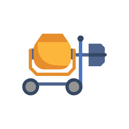 Dynamic Concrete Mixer Graphic for Efficient Mixingのイラスト素材