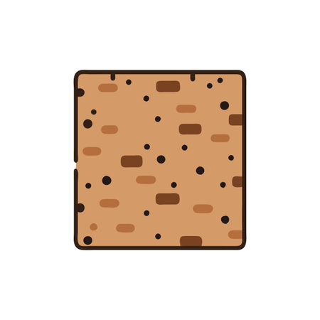 Creative Cork Tile Icon for Interior Designのイラスト素材