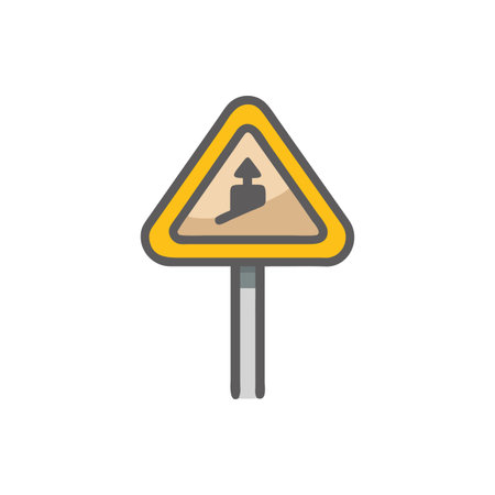 Creative Construction Sign Icon for Site Informationのイラスト素材