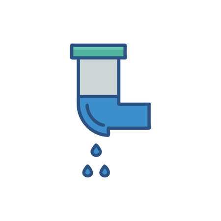 Creative Downspout Illustration for Rain Managementのイラスト素材