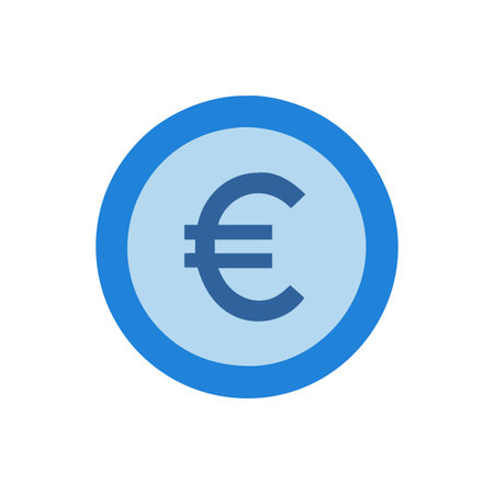 Stylish Euro Sign Graphic for Economic Useのイラスト素材
