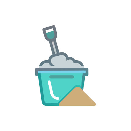 Dynamic Excavation Bucket Icon for Earth Movingのイラスト素材