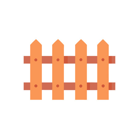 Stylish Fence Panel Graphic for Garden Bordersのイラスト素材