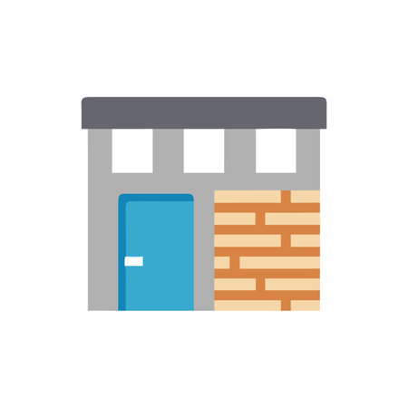 Dynamic Exterior Wall Icon for Architectural Projectsのイラスト素材