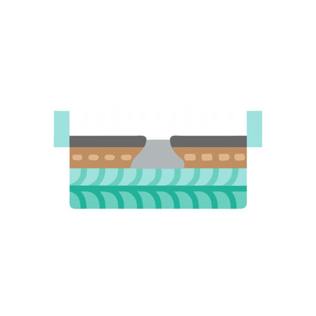 Efficient French Drain Icon for Gardensのイラスト素材