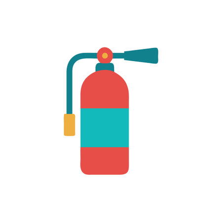 Minimalistic Fire Extinguisher Icon for Safetyのイラスト素材