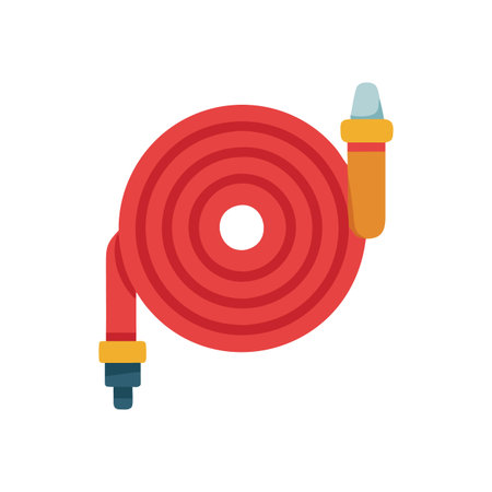 Emergency Fire Hose Design for Safetyのイラスト素材