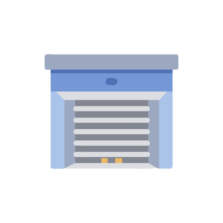 Stylish Garage Ventilation Design for Airflowのイラスト素材