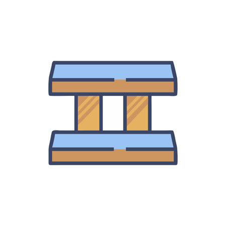 Stylish Floor Joist Design for Interiorsのイラスト素材