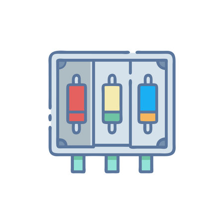 Smart Fuse Box Design for Energy Managementのイラスト素材