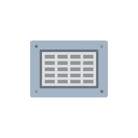 Modern Floor Register Design for Airflowのイラスト素材