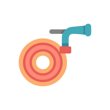 Versatile Garden Hose for Home Gardeningのイラスト素材