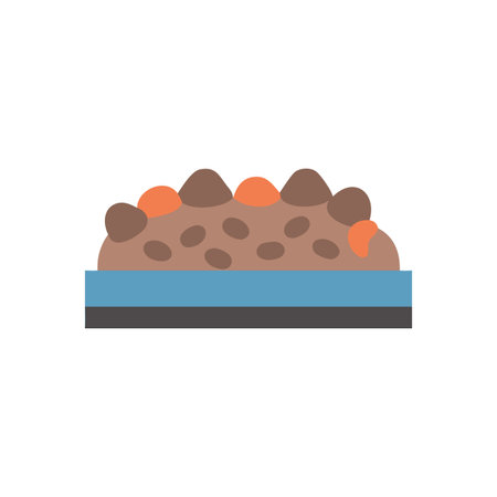 Creative Gravel Bed Design for Plantsのイラスト素材