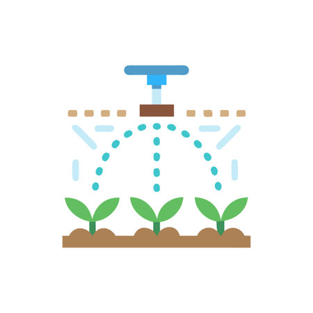 Innovative Irrigation Sprinkler Design for Gardensのイラスト素材