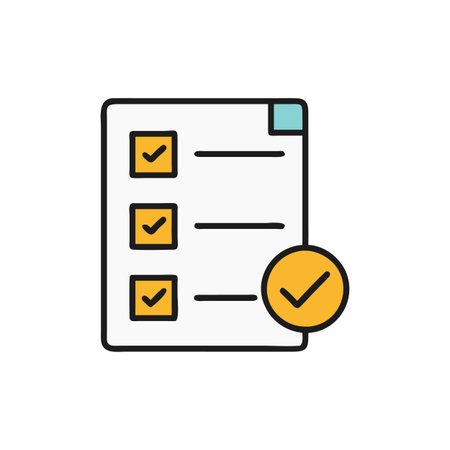 Simple Item Checklist Design for Efficiencyのイラスト素材