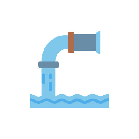 Stylish Overflow Pipe Graphic Designのイラスト素材
