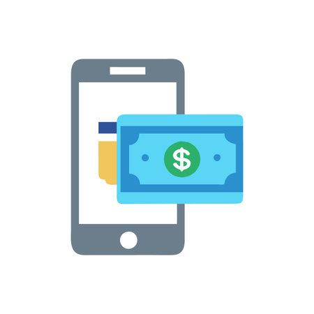 Modern Mobile Payment Icon Representationのイラスト素材