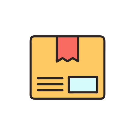 Creative Package Label Icon Representationのイラスト素材