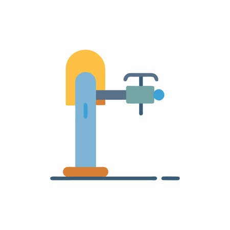Stylish Outdoor Faucet Icon Designのイラスト素材