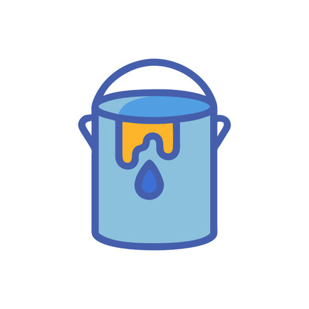 Creative Paint Can Icon Representationのイラスト素材
