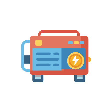 Modern Power Generator Icon Designのイラスト素材