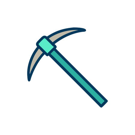 Stylish Pickaxe Icon Graphic Designのイラスト素材