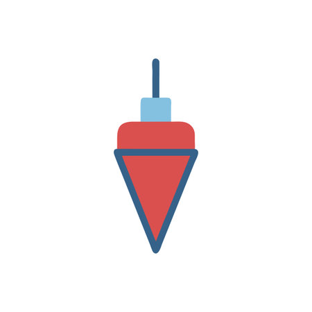 Elegant Plumb Bob Icon Representationのイラスト素材