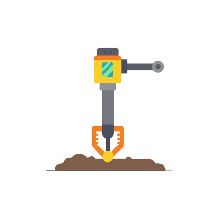Creative Post Hole Digger Icon Graphicのイラスト素材
