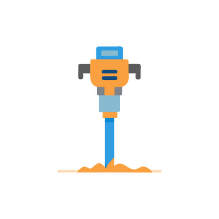 Stylish Post Hole Digger Icon Designのイラスト素材