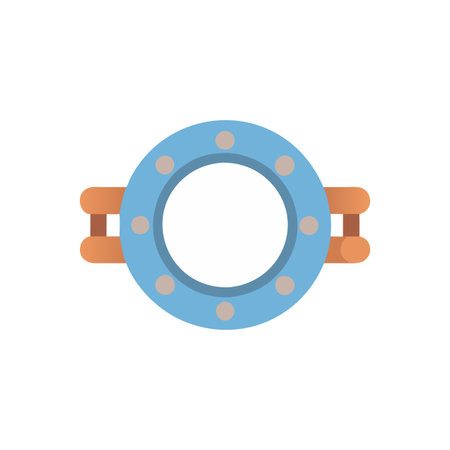 Innovative Pipe Gasket Icon Artworkのイラスト素材