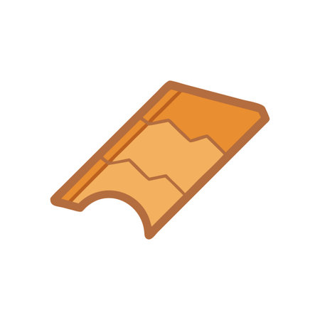 Ridge Cap Tile for Architectural Roofing Solutionsのイラスト素材