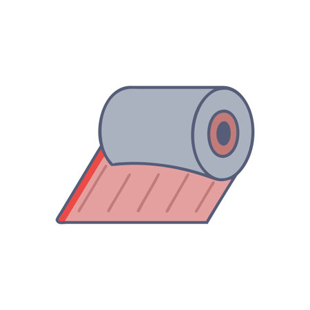 Roof Insulation Roll Design for Energy Savingsのイラスト素材