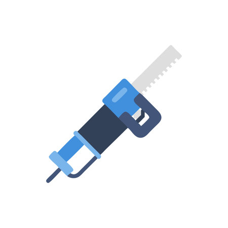 Reciprocating Saw Design for Constructionのイラスト素材