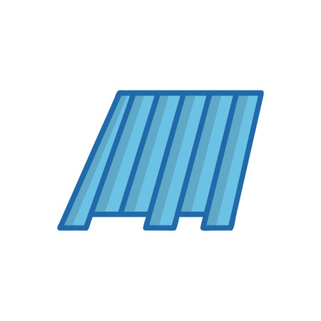 Roof Batten Icon for Roofing Applicationsのイラスト素材