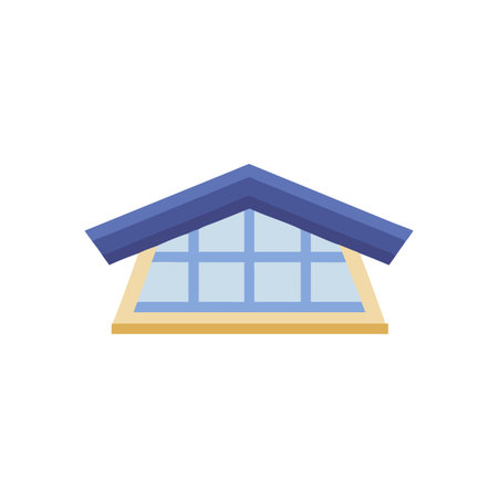 Skylight Symbol for Roof Architectureのイラスト素材