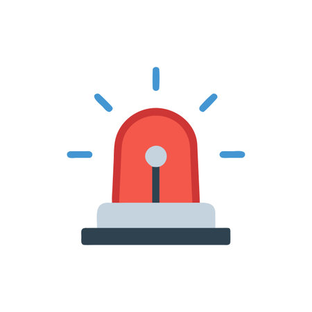 Stylish Emergency Light Graphic for Power Failuresのイラスト素材